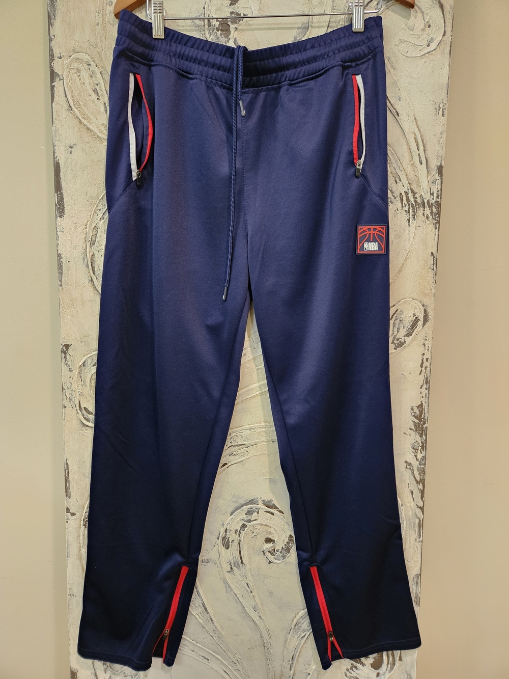 NBA Navy Sweatpants with Red & White Accents